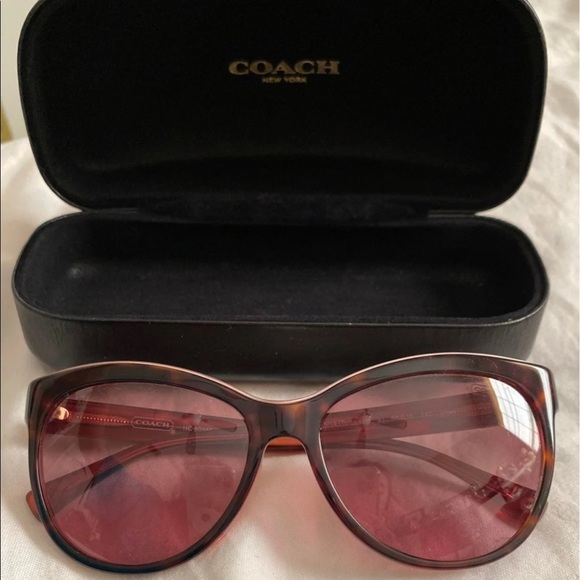 Coach Samantha Pink tortoise sunglasses HC8055 - Picture 3 of 10